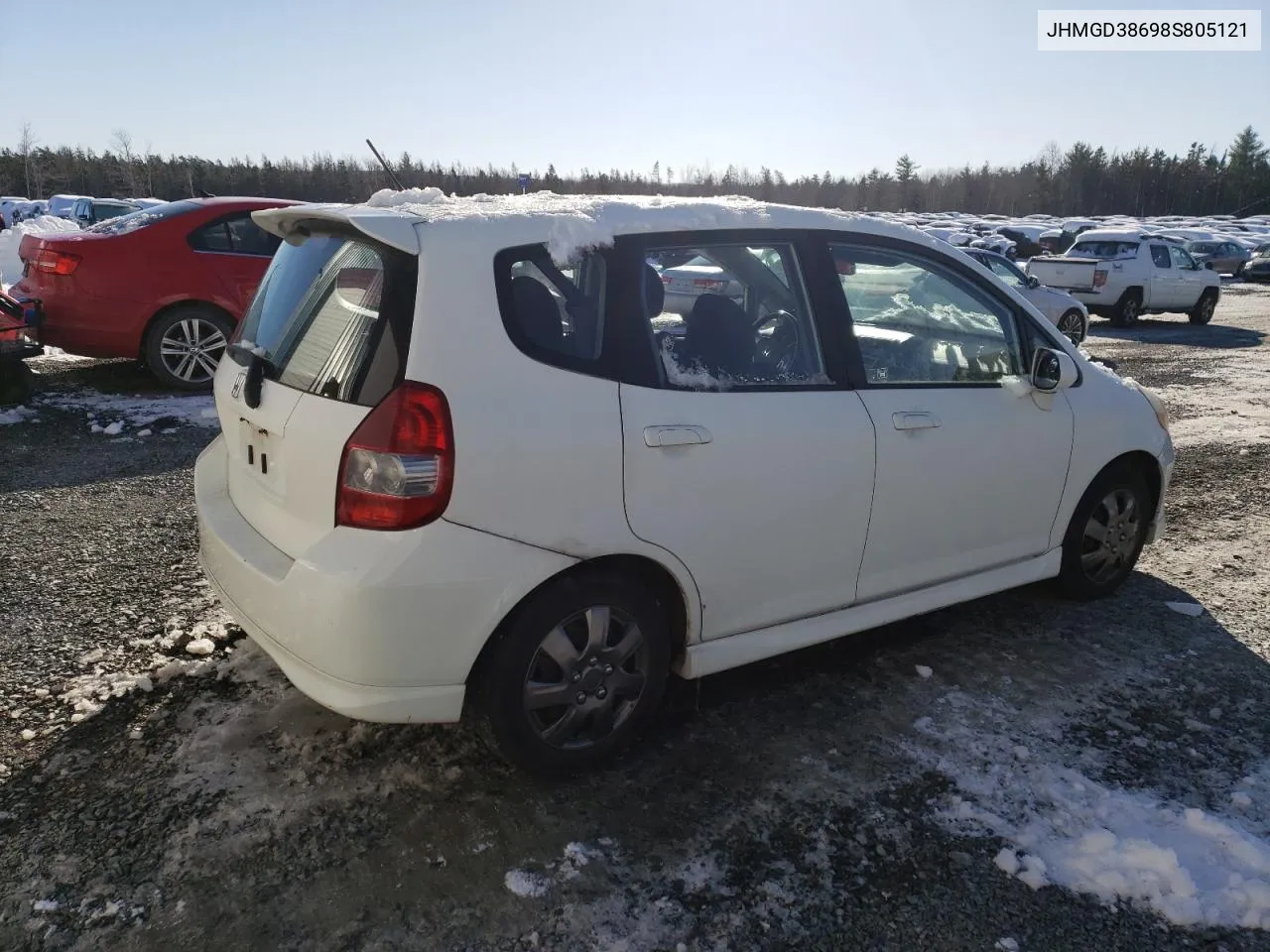 2008 Honda Fit Sport VIN: JHMGD38698S805121 Lot: 79439443