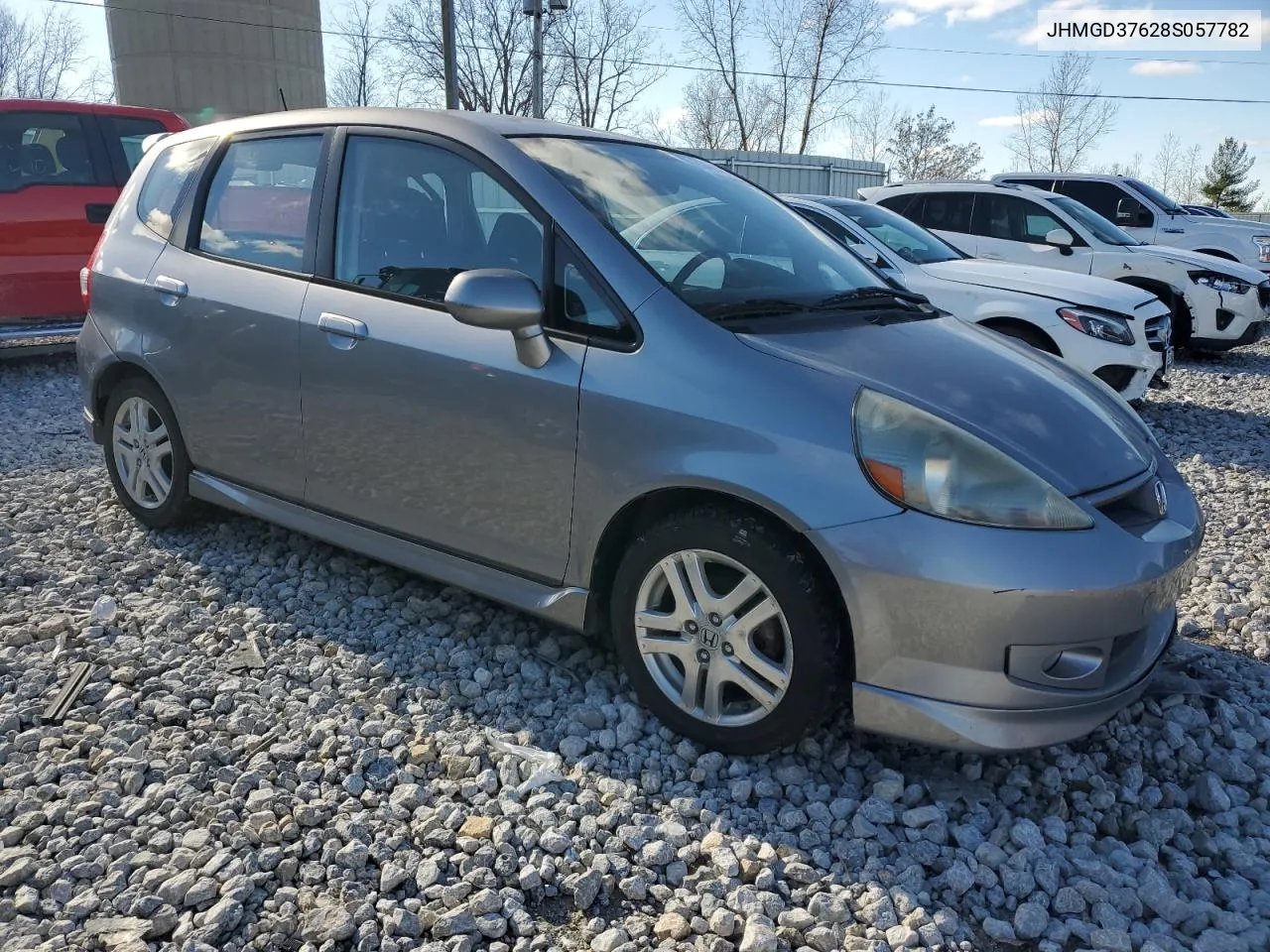 2008 Honda Fit Sport VIN: JHMGD37628S057782 Lot: 79496864