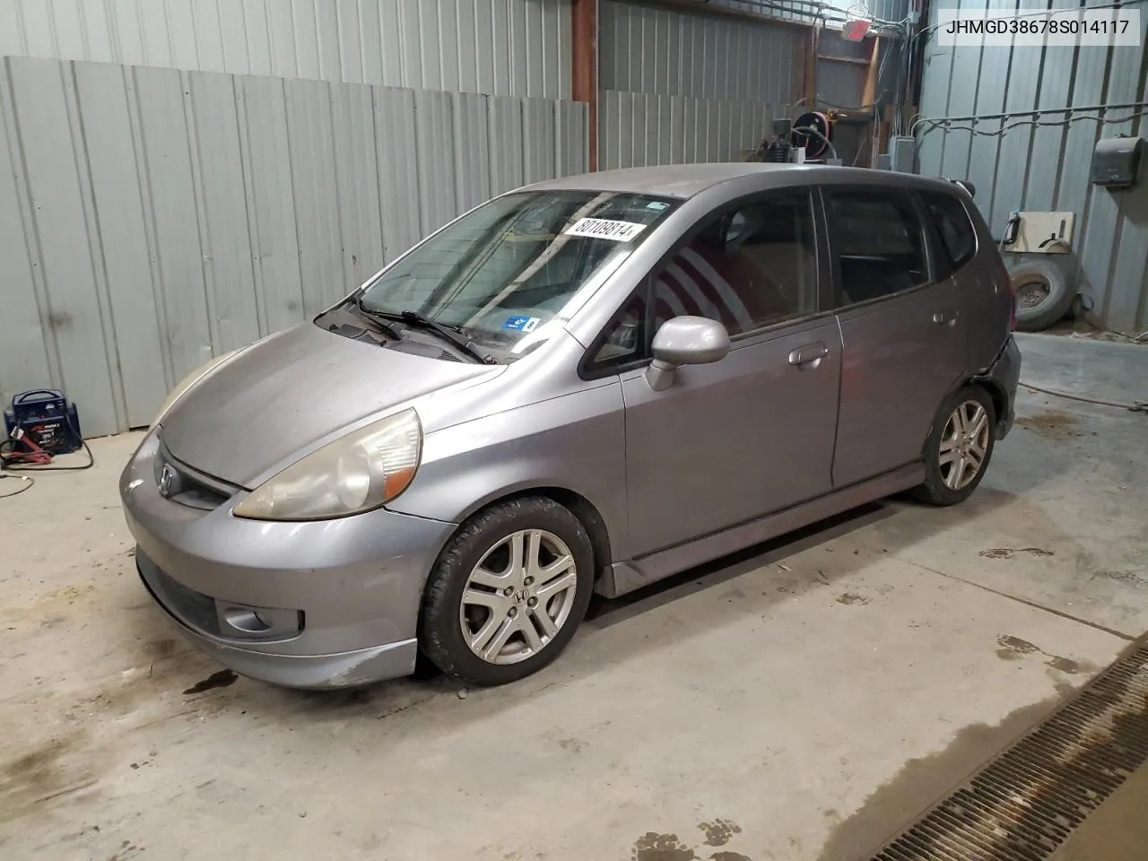 2008 Honda Fit Sport VIN: JHMGD38678S014117 Lot: 80109814