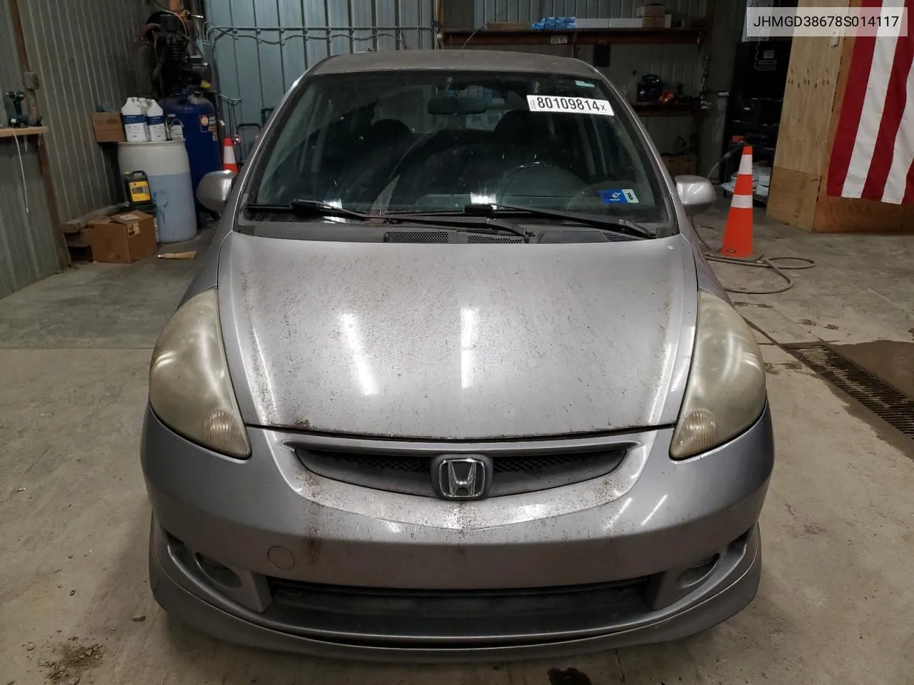 2008 Honda Fit Sport VIN: JHMGD38678S014117 Lot: 80109814