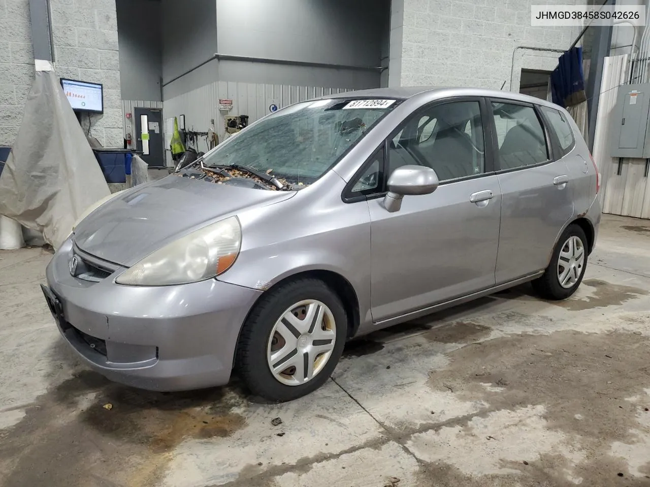 2008 Honda Fit VIN: JHMGD38458S042626 Lot: 81712894