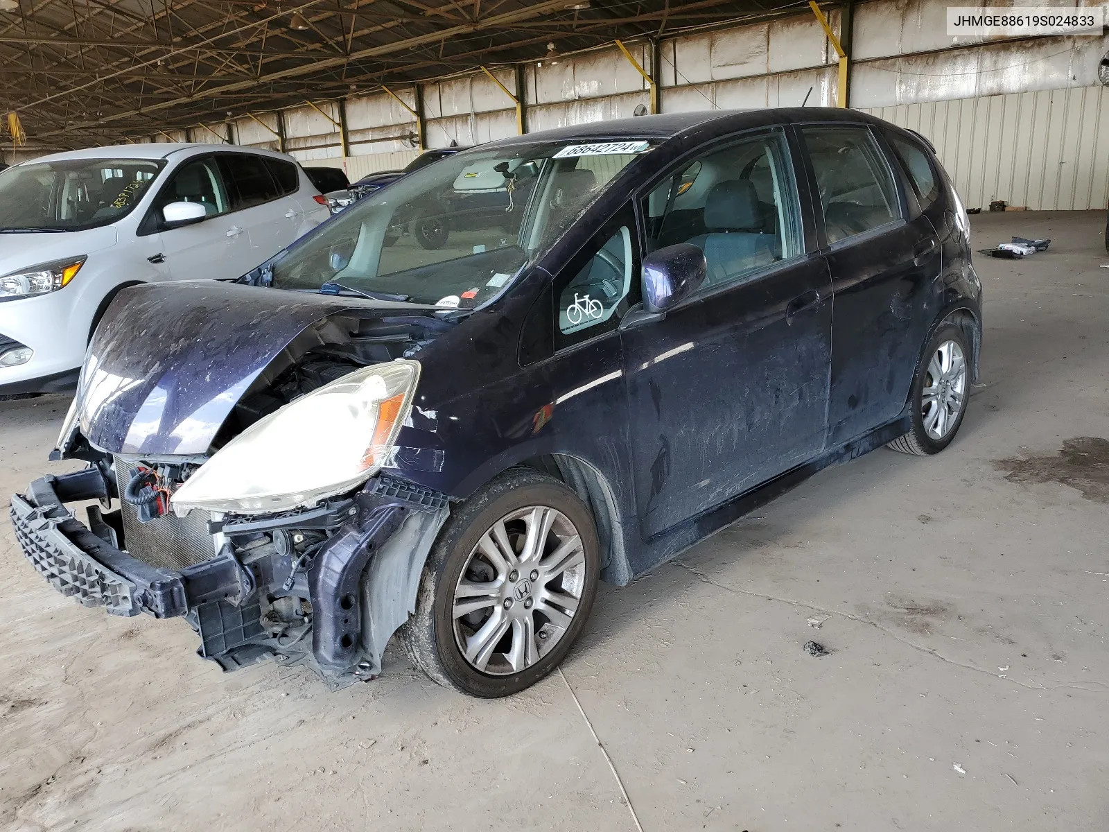 JHMGE88619S024833 2009 Honda Fit Sport