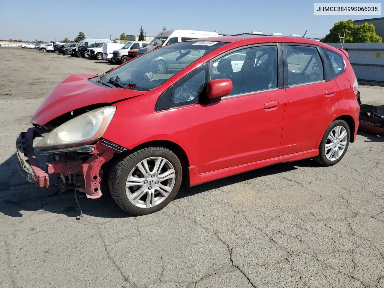 2009 Honda Fit Sport VIN: JHMGE88499S066035 Lot: 72857374