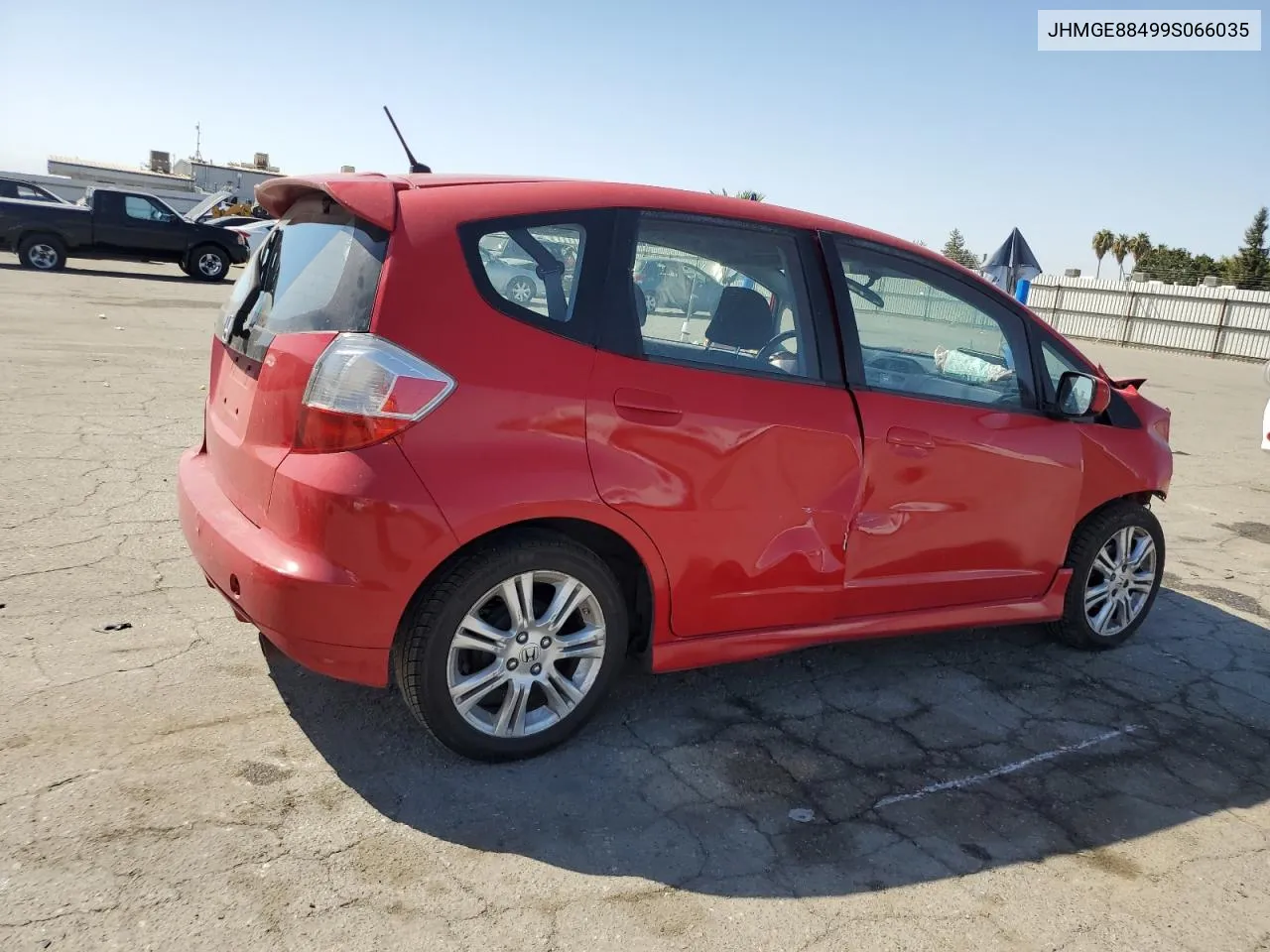 2009 Honda Fit Sport VIN: JHMGE88499S066035 Lot: 72857374