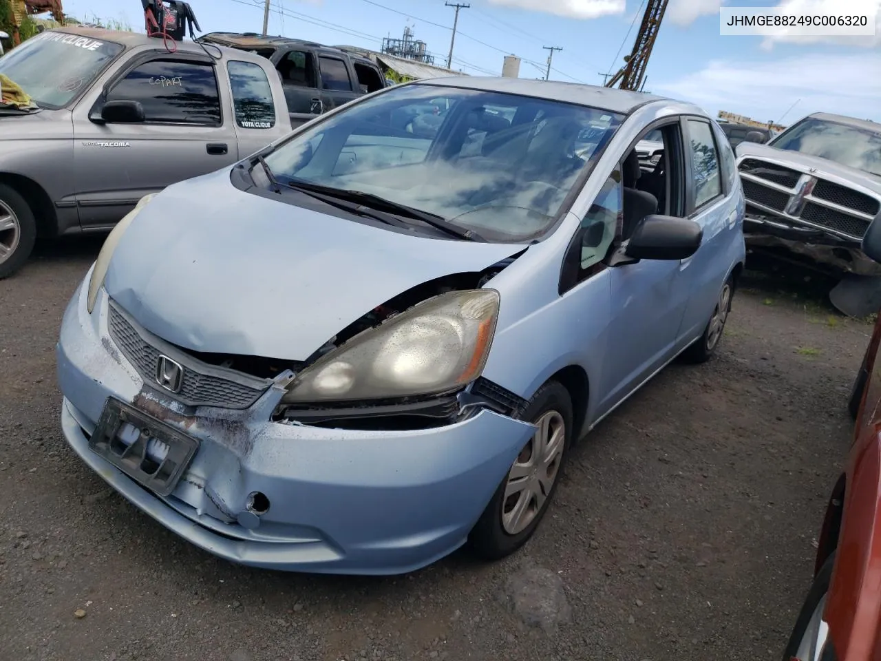 2009 Honda Fit VIN: JHMGE88249C006320 Lot: 73732914