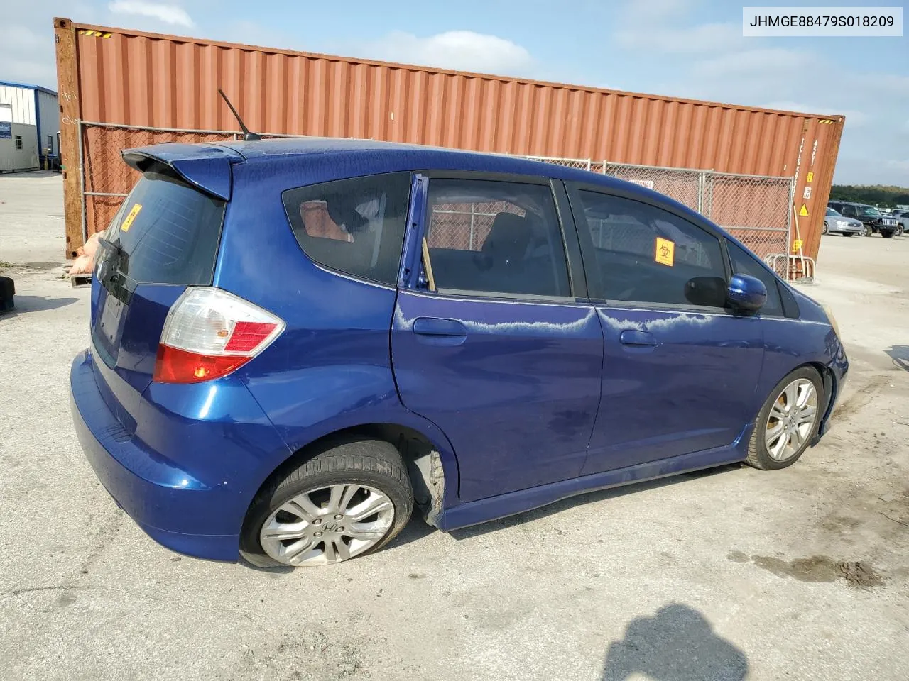 2009 Honda Fit Sport VIN: JHMGE88479S018209 Lot: 74398934