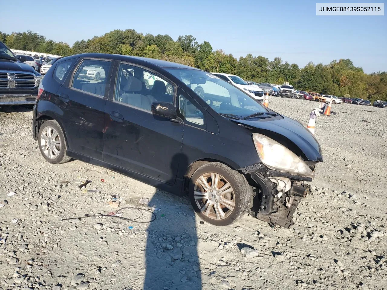 2009 Honda Fit Sport VIN: JHMGE88439S052115 Lot: 74764514