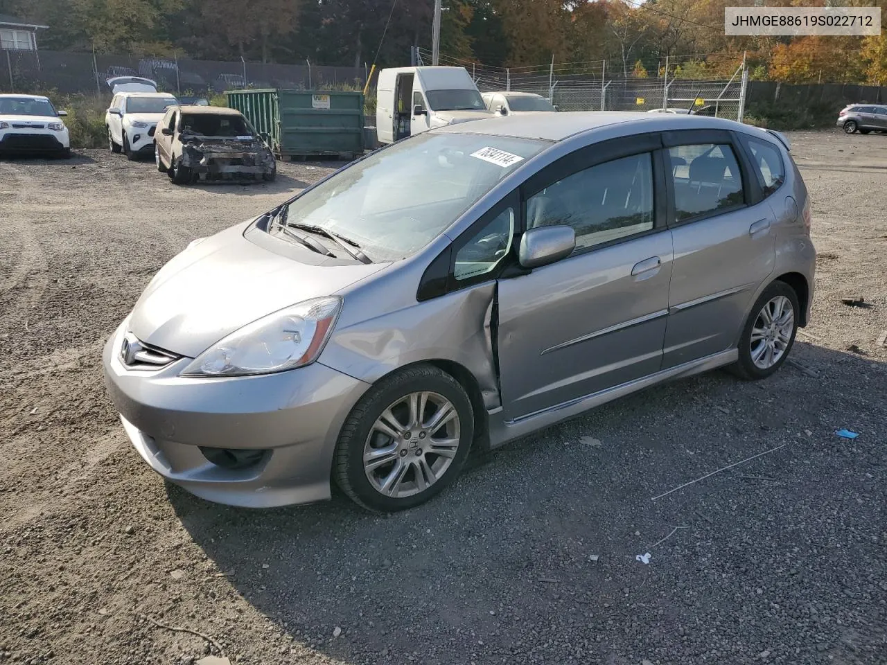 2009 Honda Fit Sport VIN: JHMGE88619S022712 Lot: 76341114