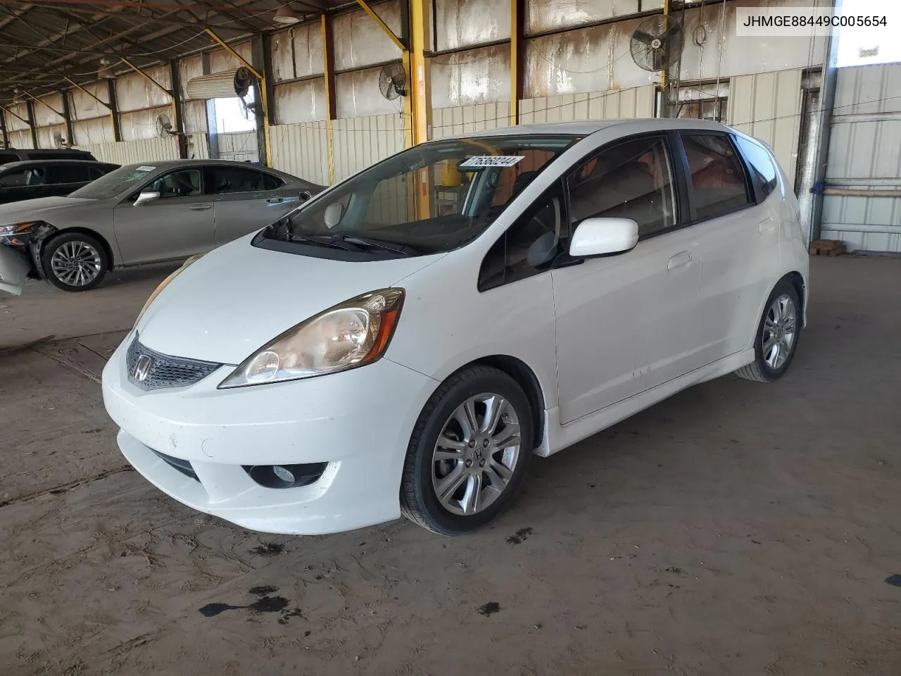 2009 Honda Fit Sport VIN: JHMGE88449C005654 Lot: 76360244