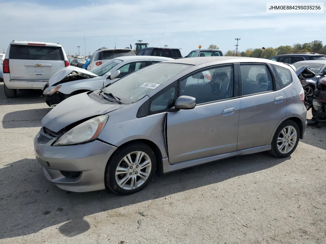 2009 Honda Fit Sport VIN: JHMGE88429S035256 Lot: 76637104