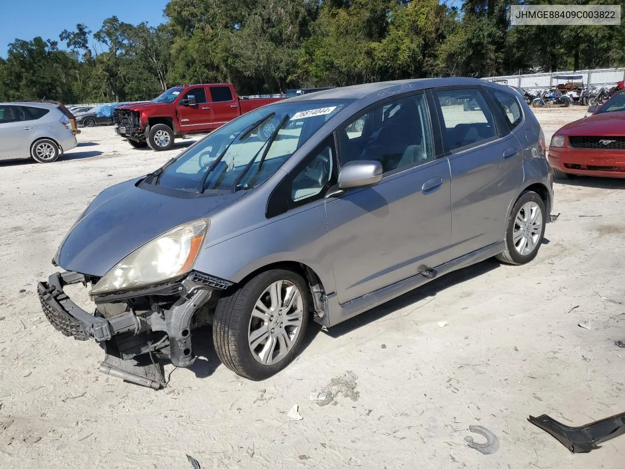 2009 Honda Fit Sport VIN: JHMGE88409C003822 Lot: 76814044