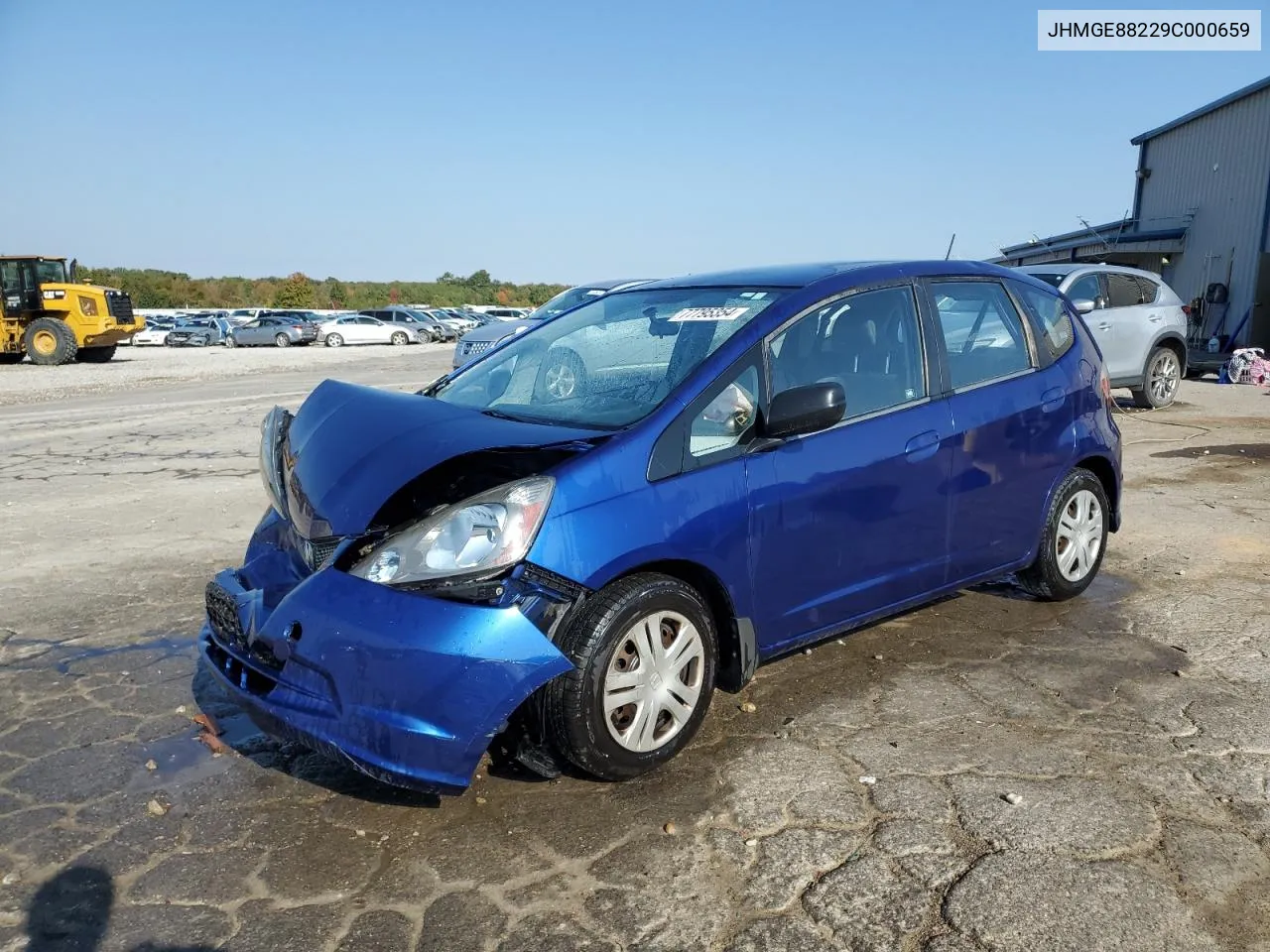 2009 Honda Fit VIN: JHMGE88229C000659 Lot: 77795354