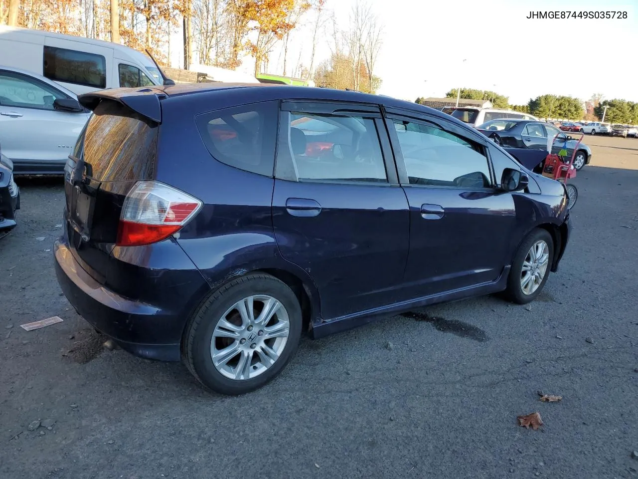 2009 Honda Fit Sport VIN: JHMGE87449S035728 Lot: 78363464