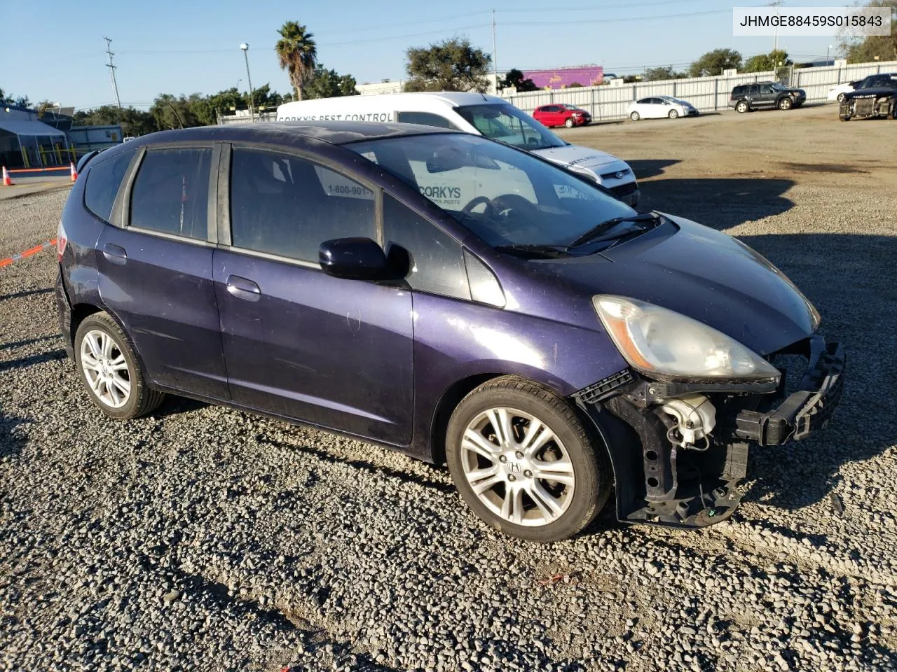 2009 Honda Fit Sport VIN: JHMGE88459S015843 Lot: 78681474