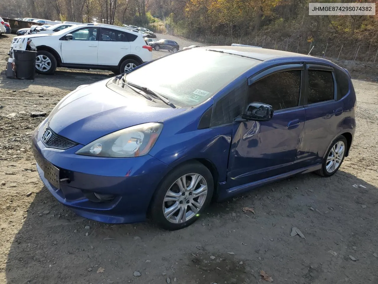 2009 Honda Fit Sport VIN: JHMGE87429S074382 Lot: 78698894