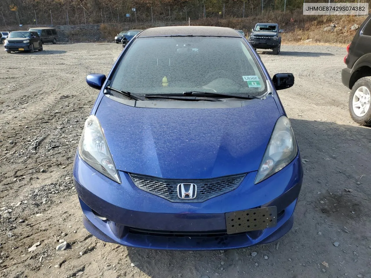 2009 Honda Fit Sport VIN: JHMGE87429S074382 Lot: 78698894