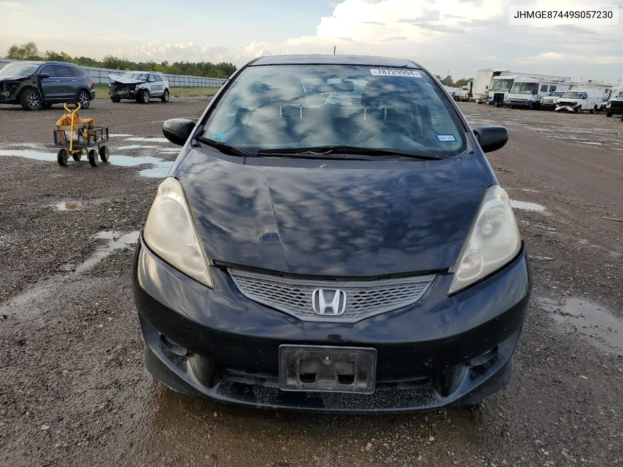 2009 Honda Fit Sport VIN: JHMGE87449S057230 Lot: 78729994