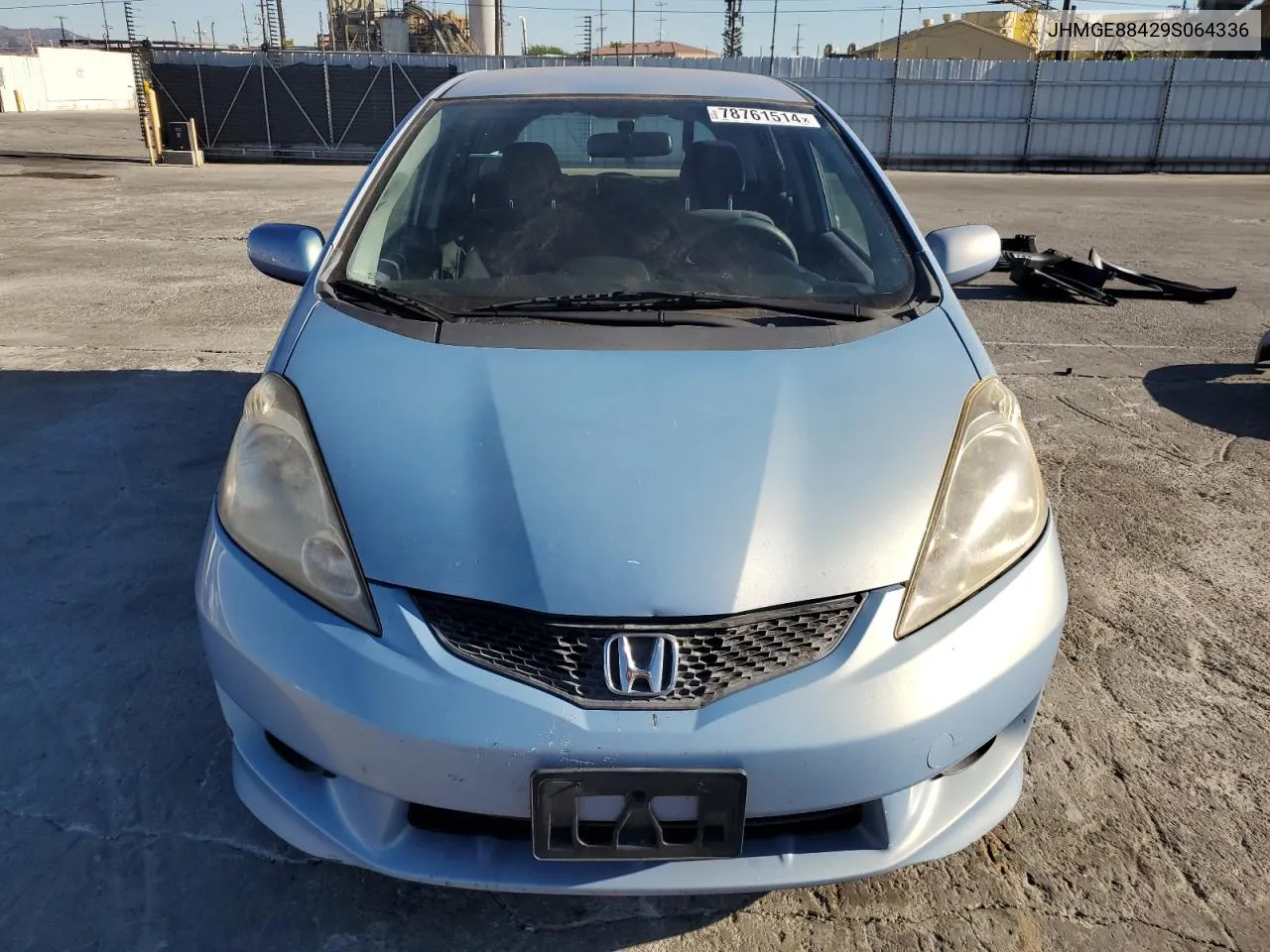 JHMGE88429S064336 2009 Honda Fit Sport