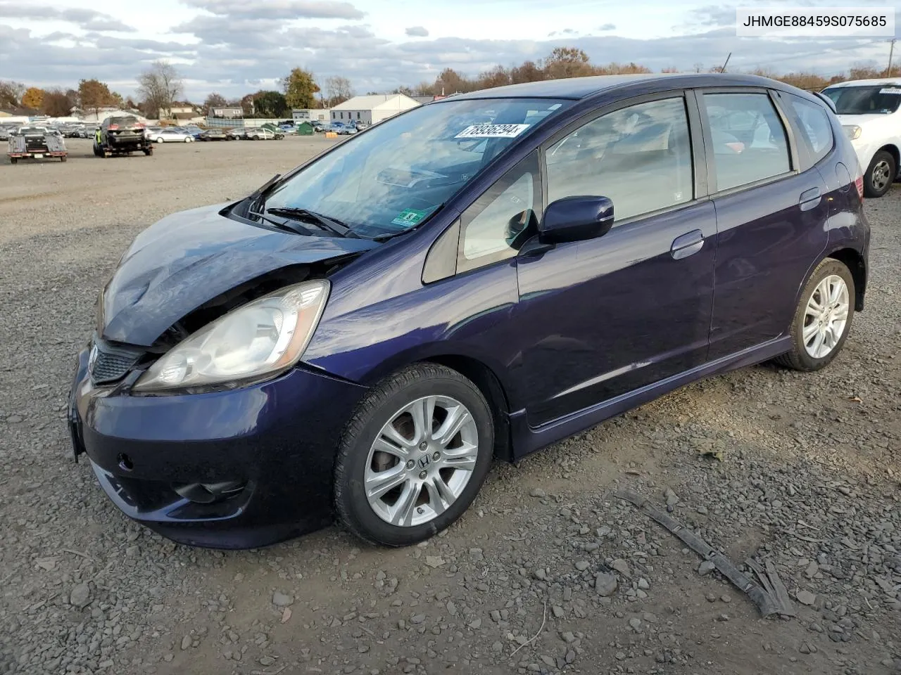 2009 Honda Fit Sport VIN: JHMGE88459S075685 Lot: 78936294