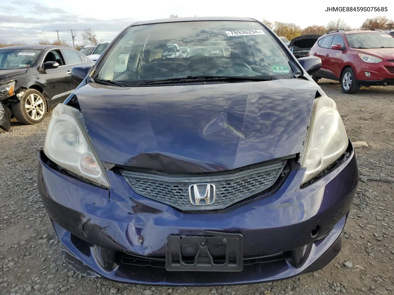 2009 Honda Fit Sport VIN: JHMGE88459S075685 Lot: 78936294