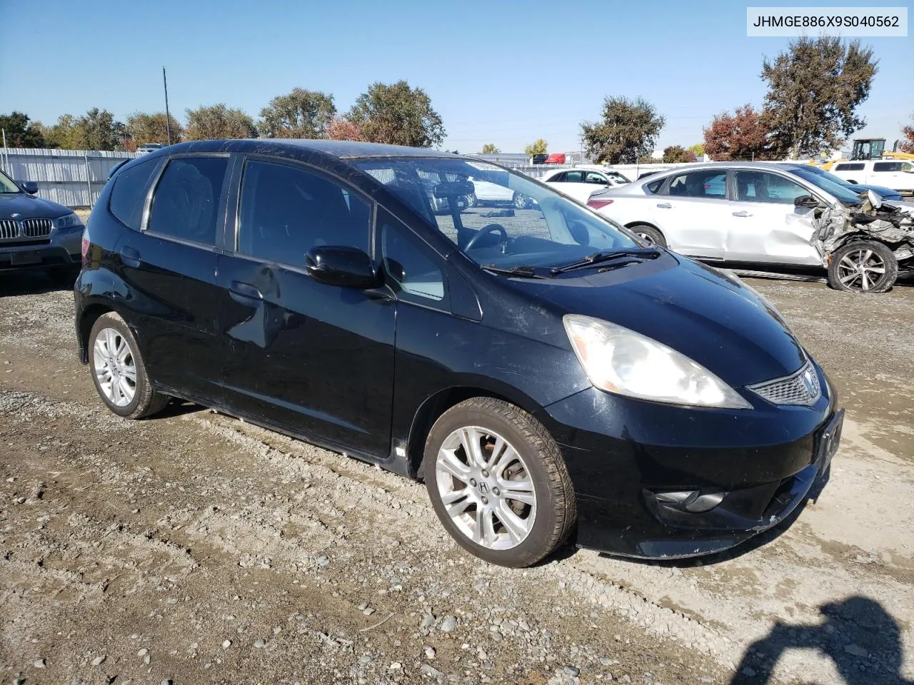 2009 Honda Fit Sport VIN: JHMGE886X9S040562 Lot: 79940044