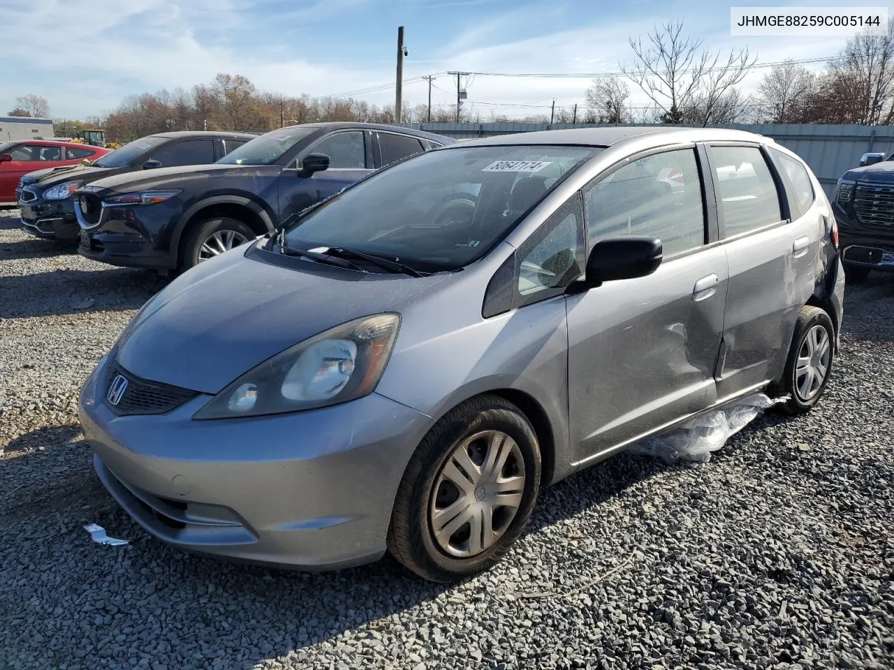 2009 Honda Fit VIN: JHMGE88259C005144 Lot: 80647174