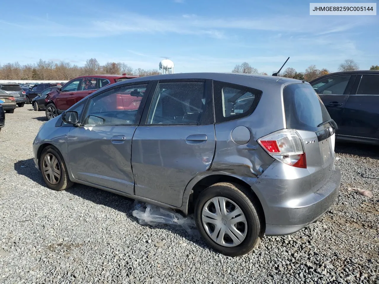 2009 Honda Fit VIN: JHMGE88259C005144 Lot: 80647174