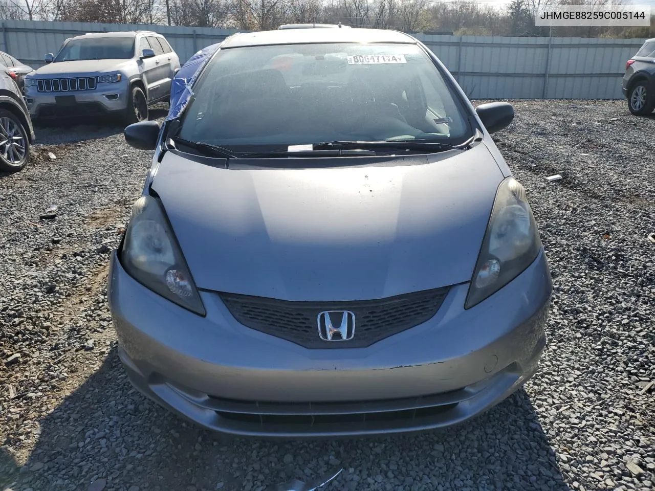 2009 Honda Fit VIN: JHMGE88259C005144 Lot: 80647174