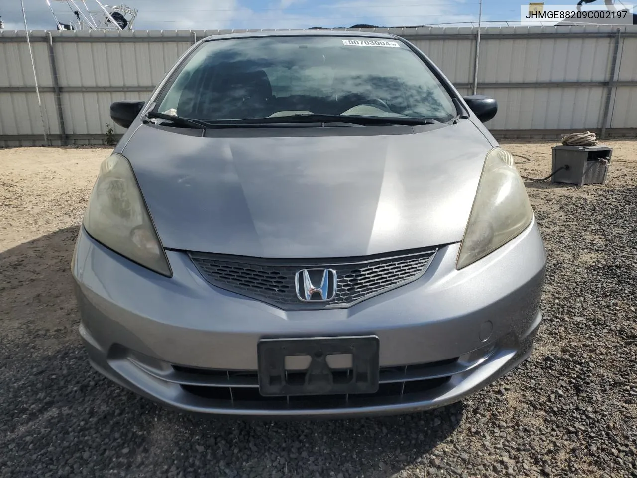 2009 Honda Fit VIN: JHMGE88209C002197 Lot: 80703004