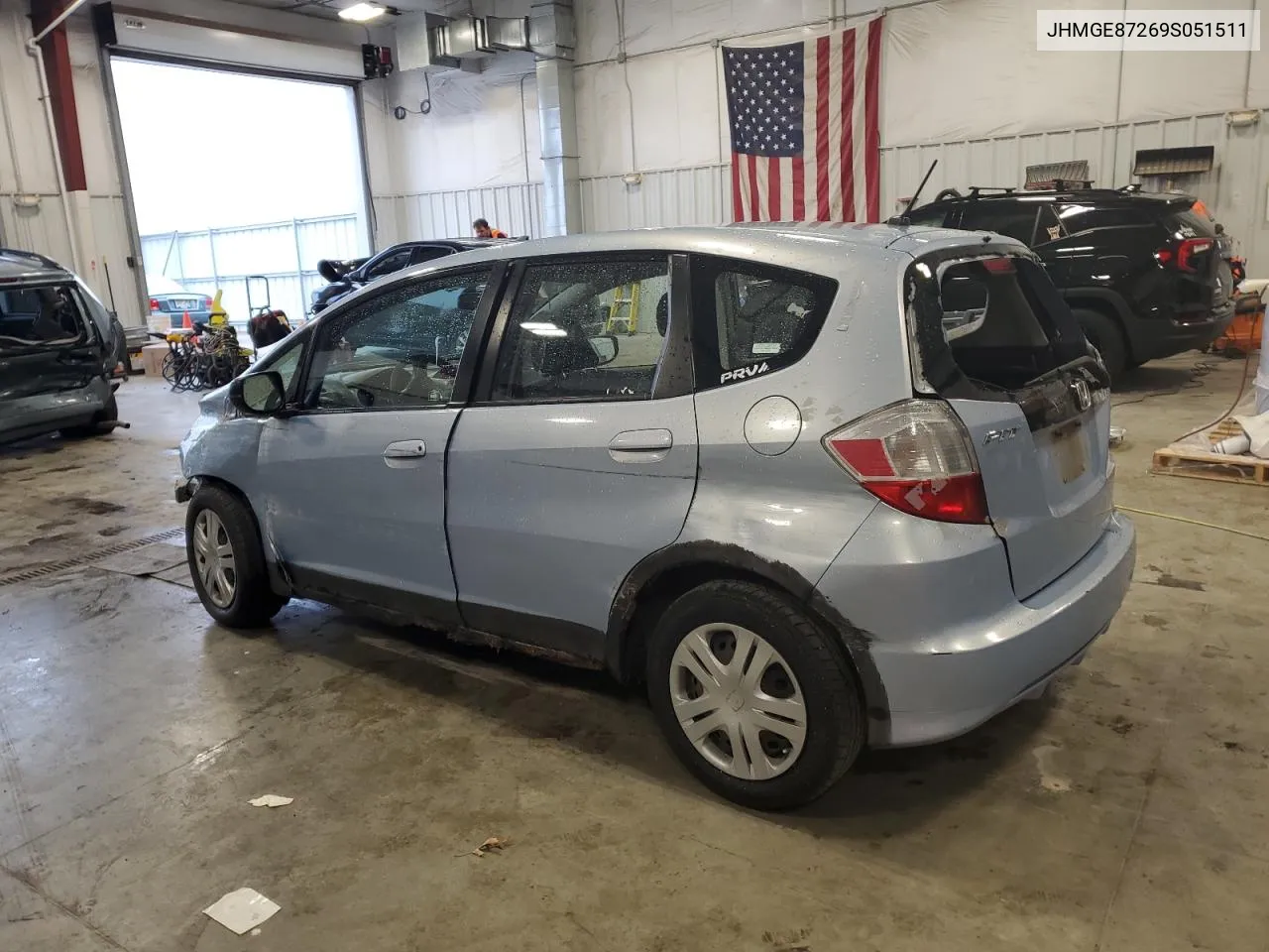 2009 Honda Fit VIN: JHMGE87269S051511 Lot: 80789594