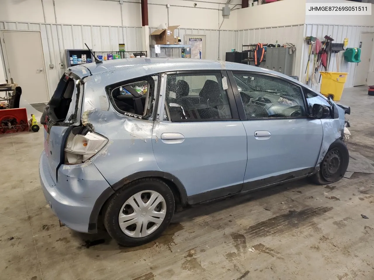 2009 Honda Fit VIN: JHMGE87269S051511 Lot: 80789594