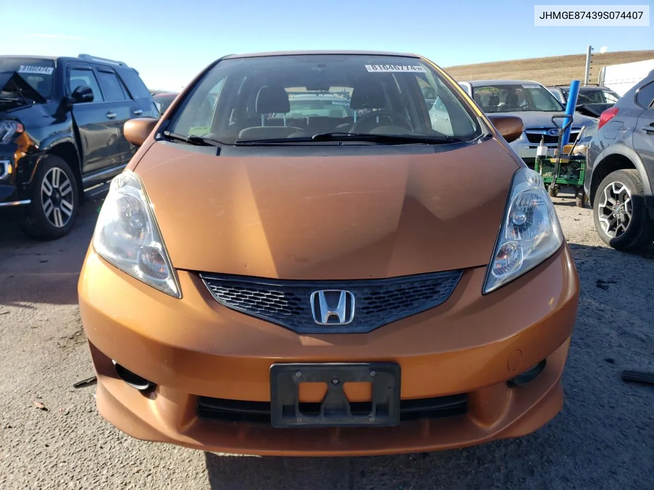 2009 Honda Fit Sport VIN: JHMGE87439S074407 Lot: 81646774