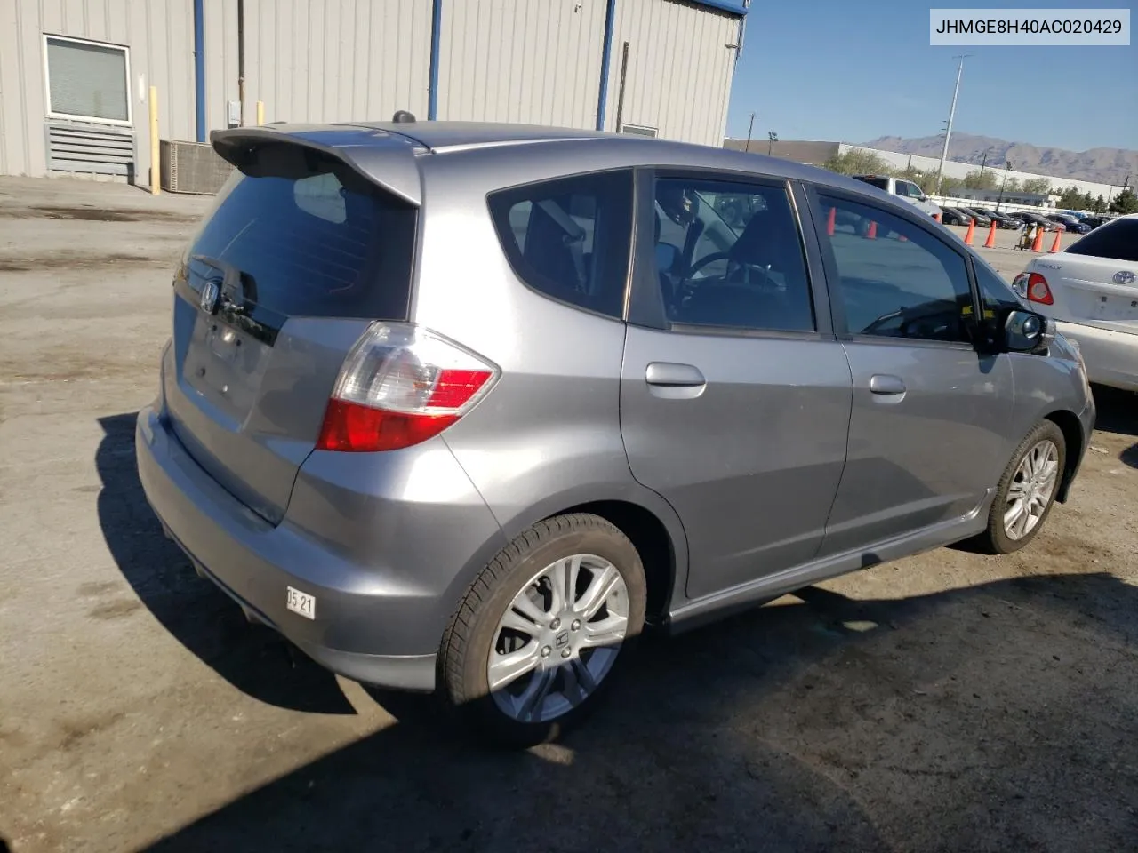 JHMGE8H40AC020429 2010 Honda Fit Sport