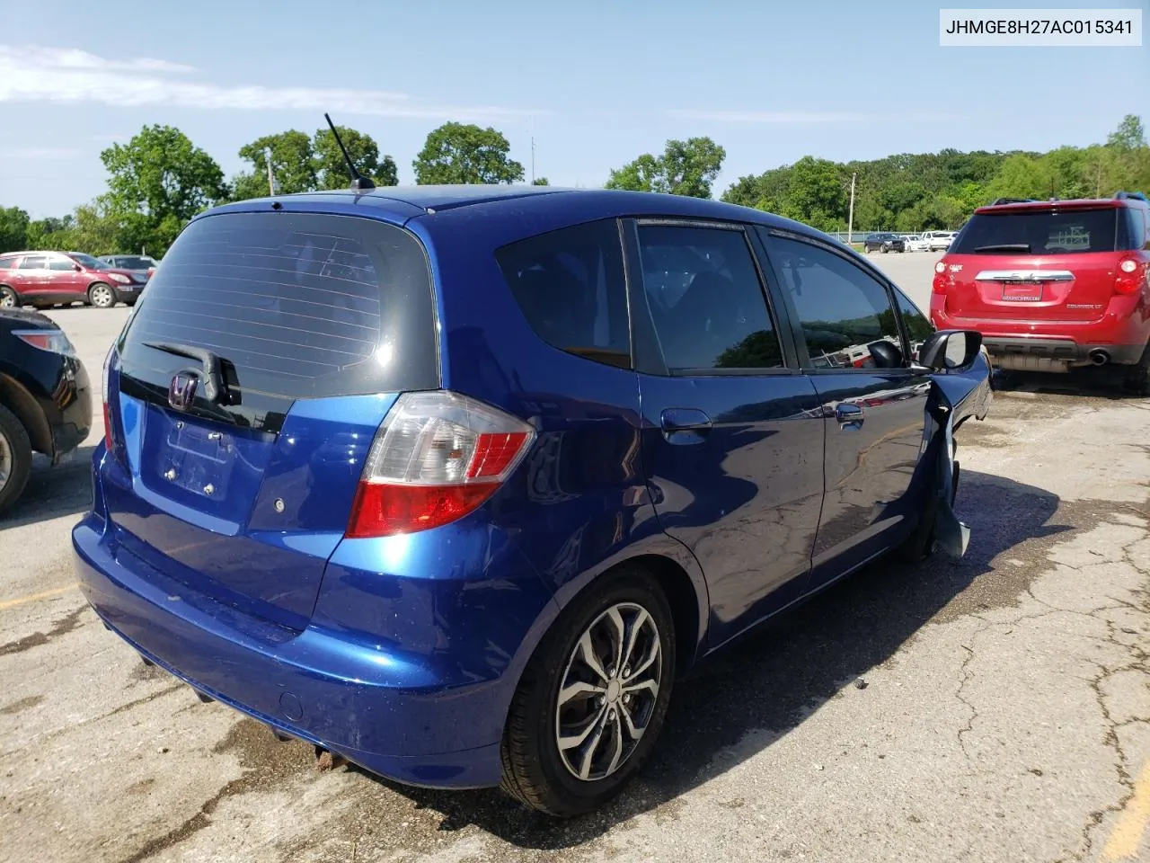 2010 Honda Fit VIN: JHMGE8H27AC015341 Lot: 55948124