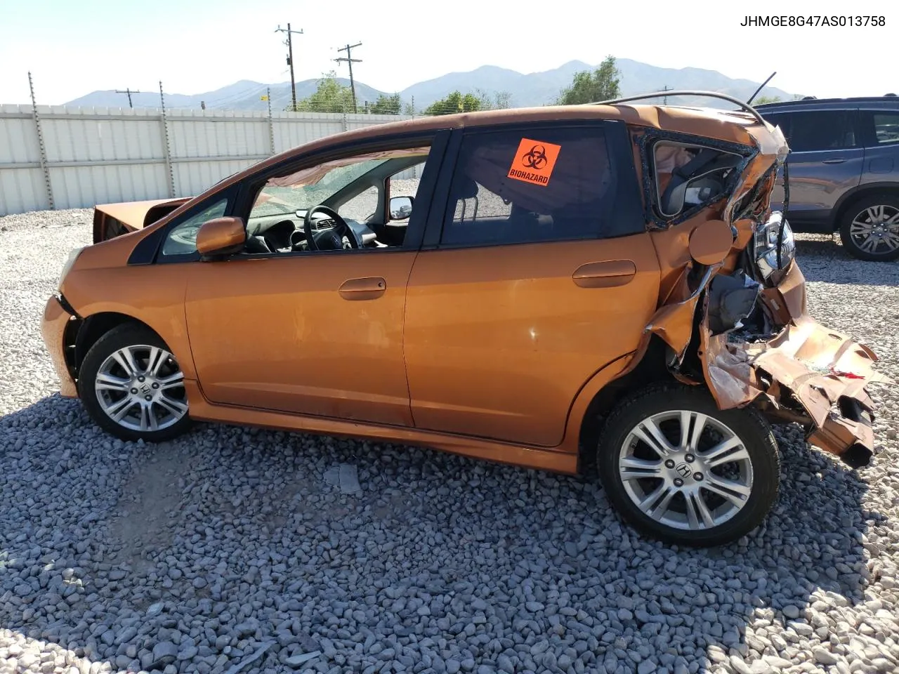 2010 Honda Fit Sport VIN: JHMGE8G47AS013758 Lot: 58593263