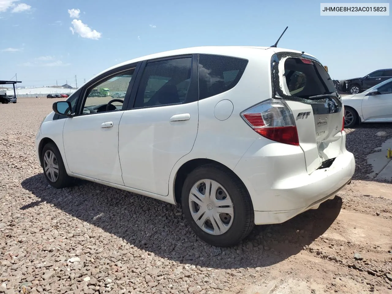 2010 Honda Fit VIN: JHMGE8H23AC015823 Lot: 58986184