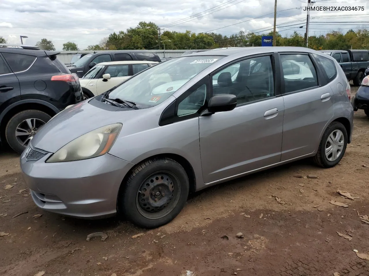 2010 Honda Fit VIN: JHMGE8H2XAC034675 Lot: 63897264