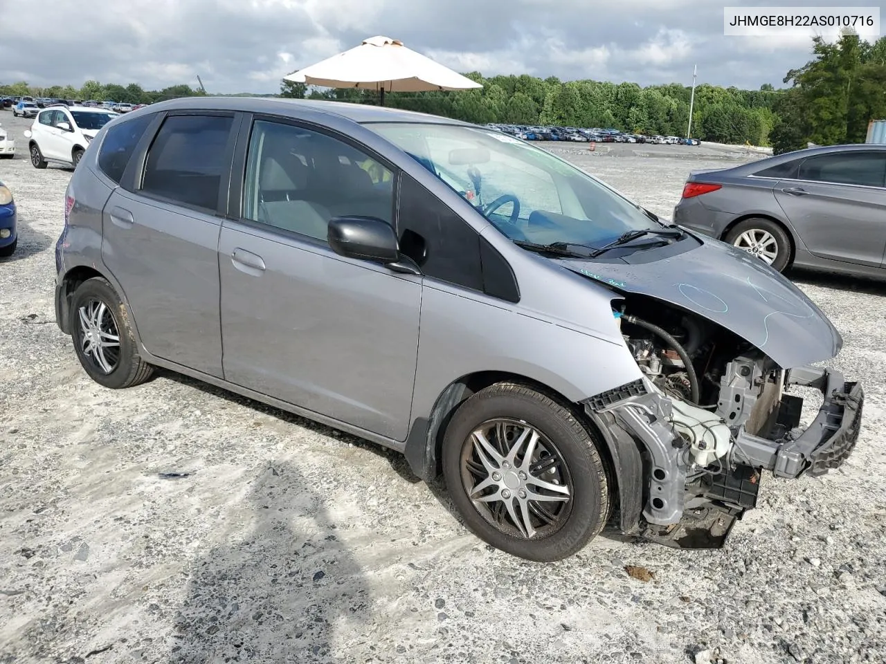 2010 Honda Fit VIN: JHMGE8H22AS010716 Lot: 65734794