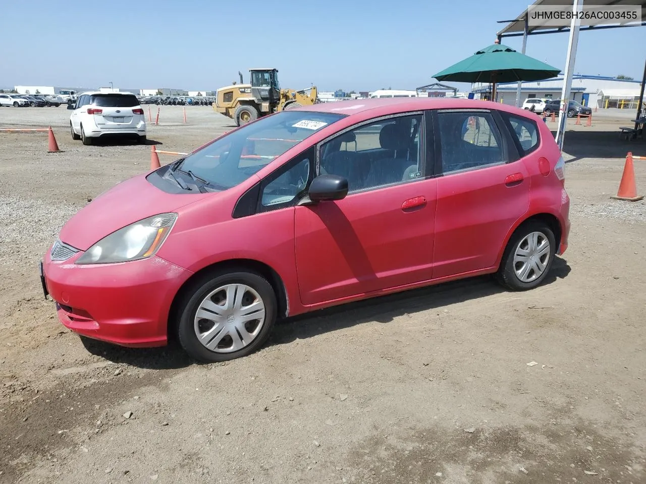 2010 Honda Fit VIN: JHMGE8H26AC003455 Lot: 66992704