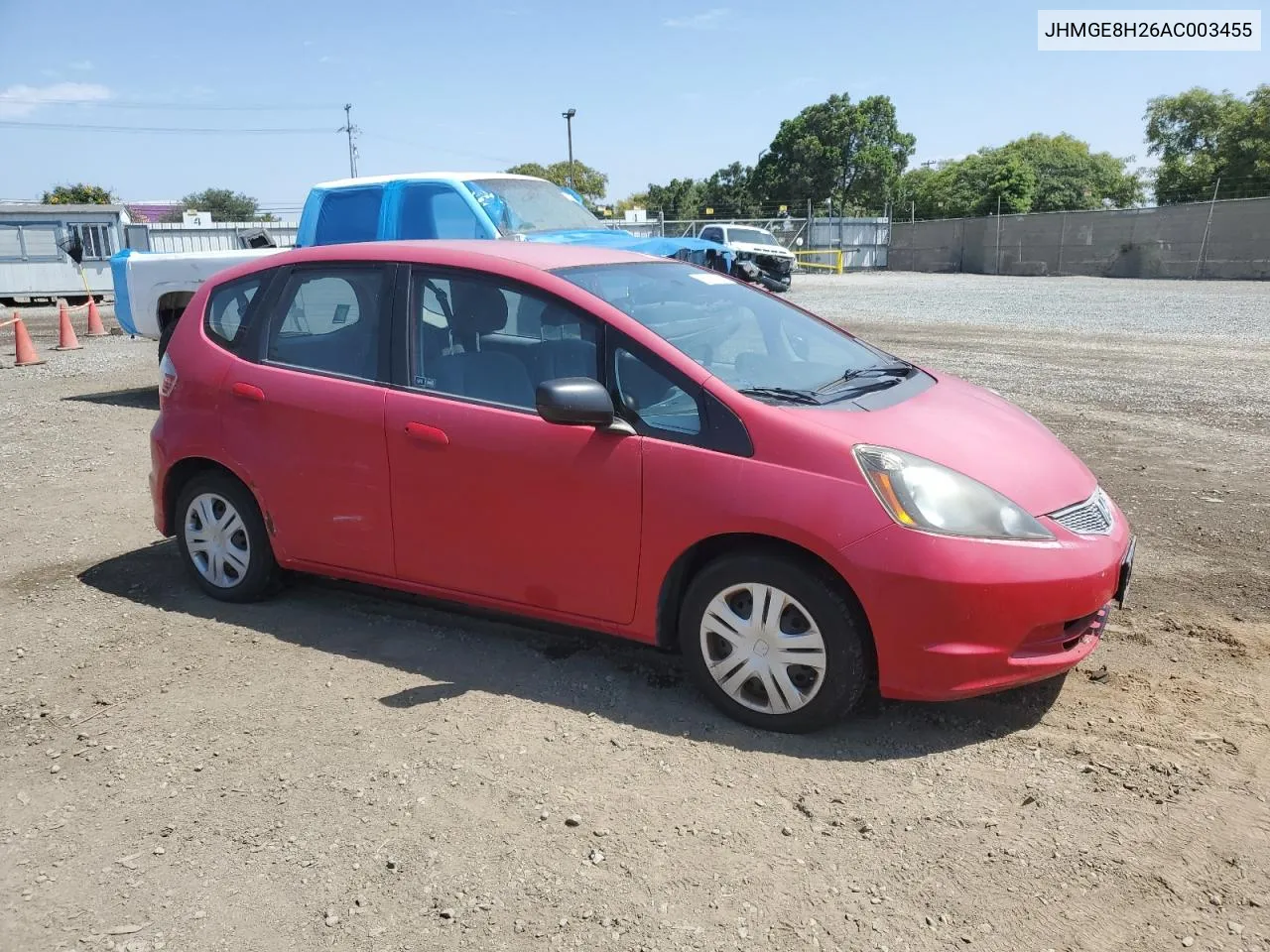 2010 Honda Fit VIN: JHMGE8H26AC003455 Lot: 66992704