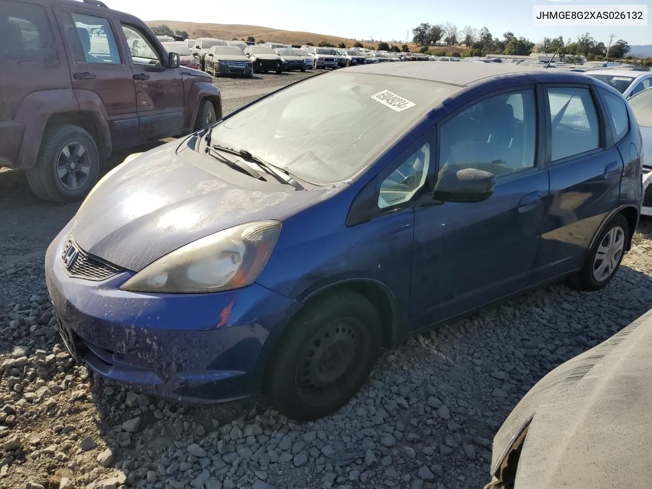 2010 Honda Fit VIN: JHMGE8G2XAS026132 Lot: 69049234