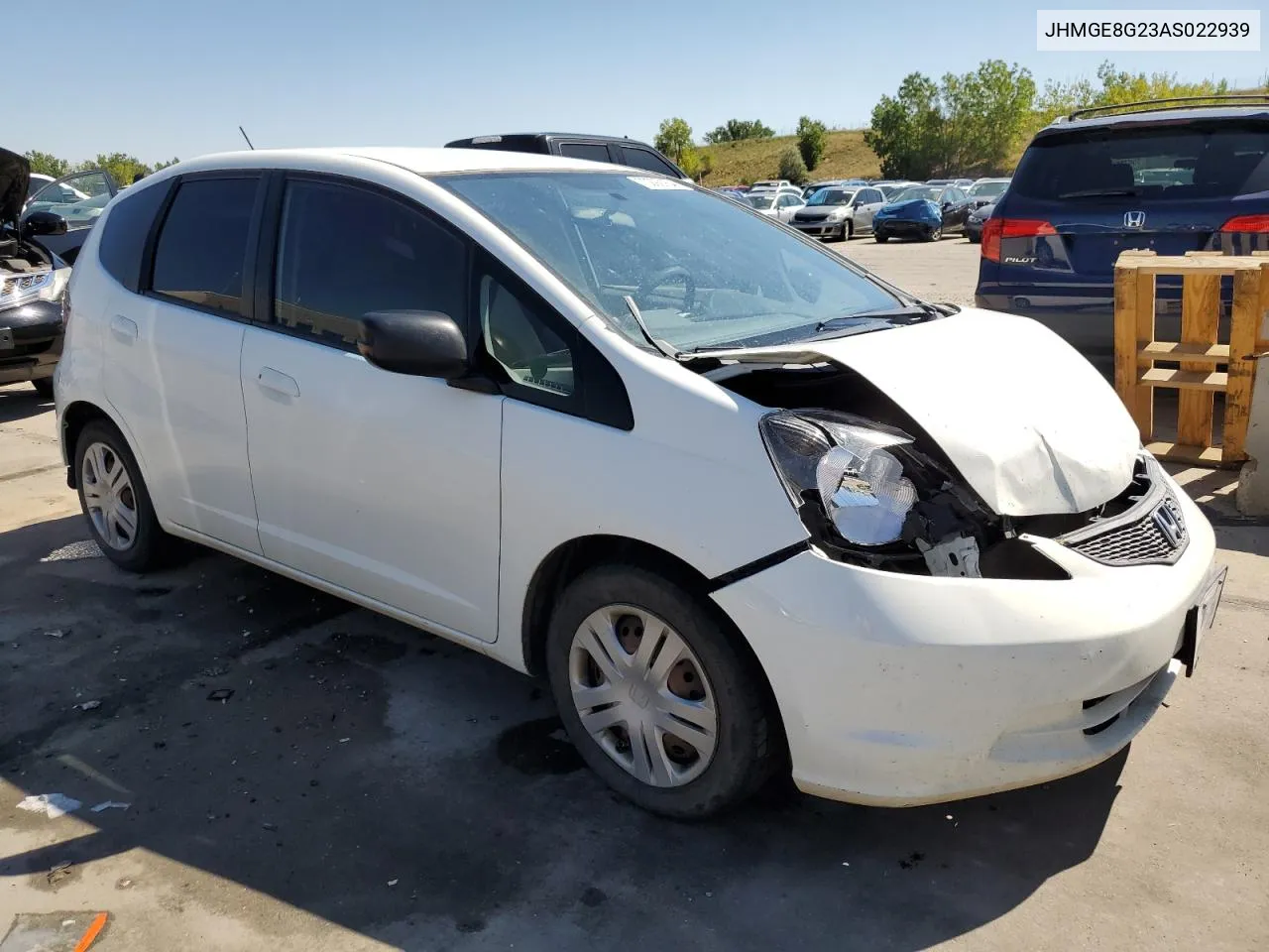 2010 Honda Fit VIN: JHMGE8G23AS022939 Lot: 70292154