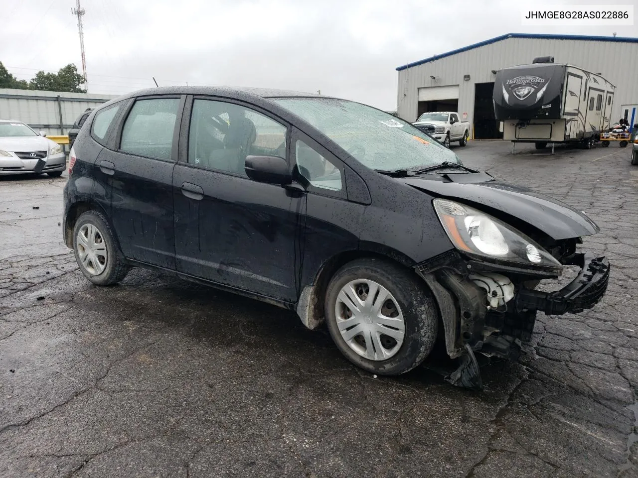 2010 Honda Fit VIN: JHMGE8G28AS022886 Lot: 71204104