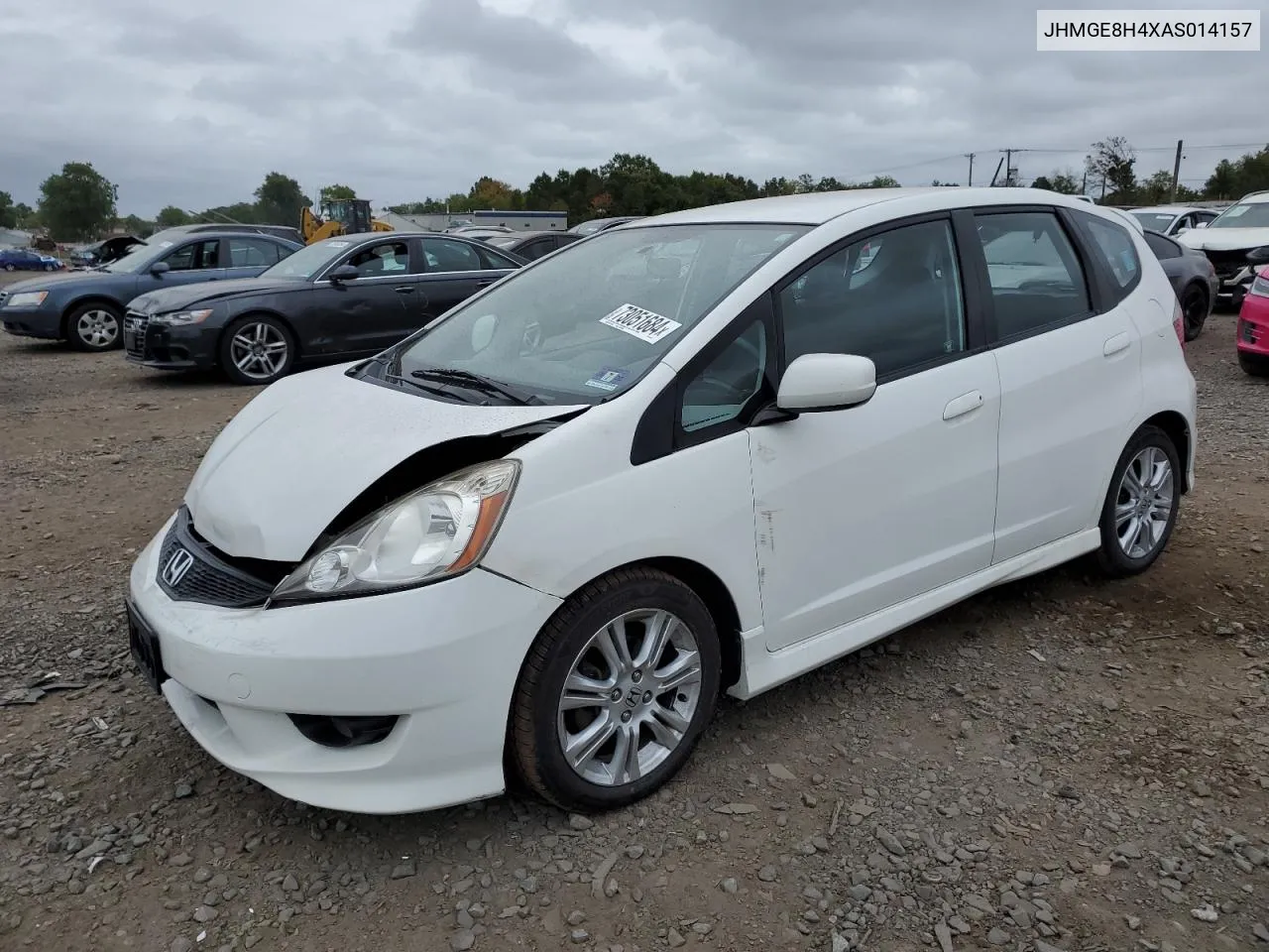 2010 Honda Fit Sport VIN: JHMGE8H4XAS014157 Lot: 73051684