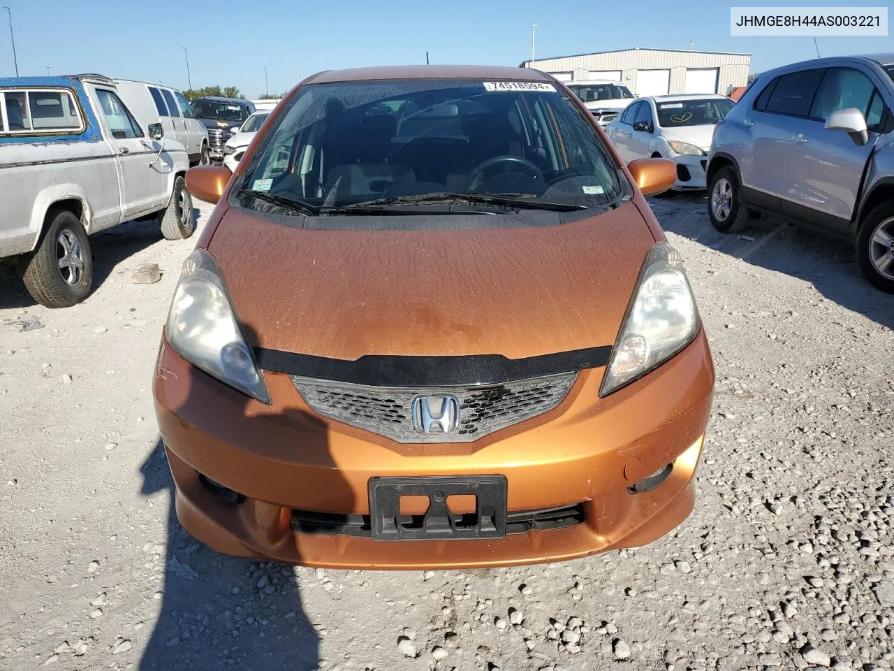 2010 Honda Fit Sport VIN: JHMGE8H44AS003221 Lot: 74518594