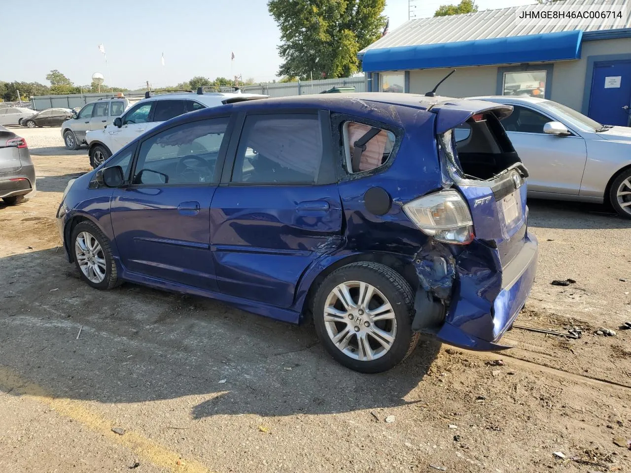 2010 Honda Fit Sport VIN: JHMGE8H46AC006714 Lot: 75015714