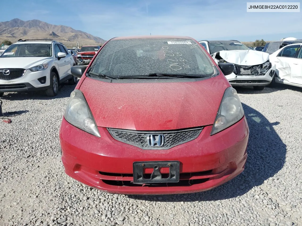 2010 Honda Fit VIN: JHMGE8H22AC012220 Lot: 75035504