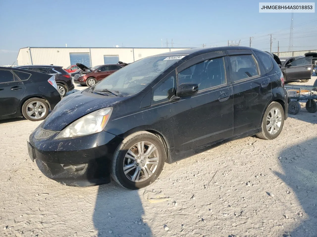 2010 Honda Fit Sport VIN: JHMGE8H64AS018853 Lot: 75345234