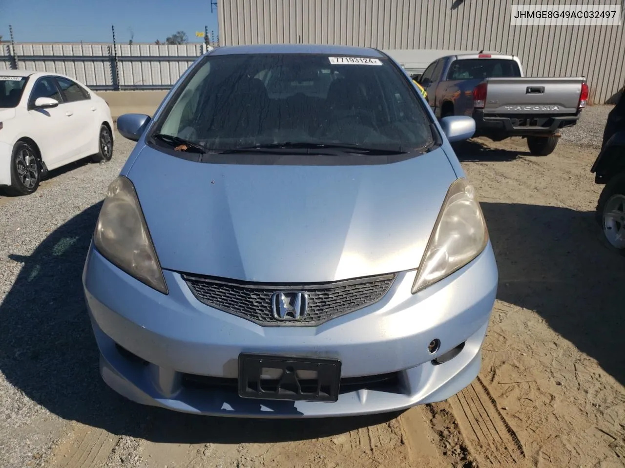 2010 Honda Fit Sport VIN: JHMGE8G49AC032497 Lot: 77193124