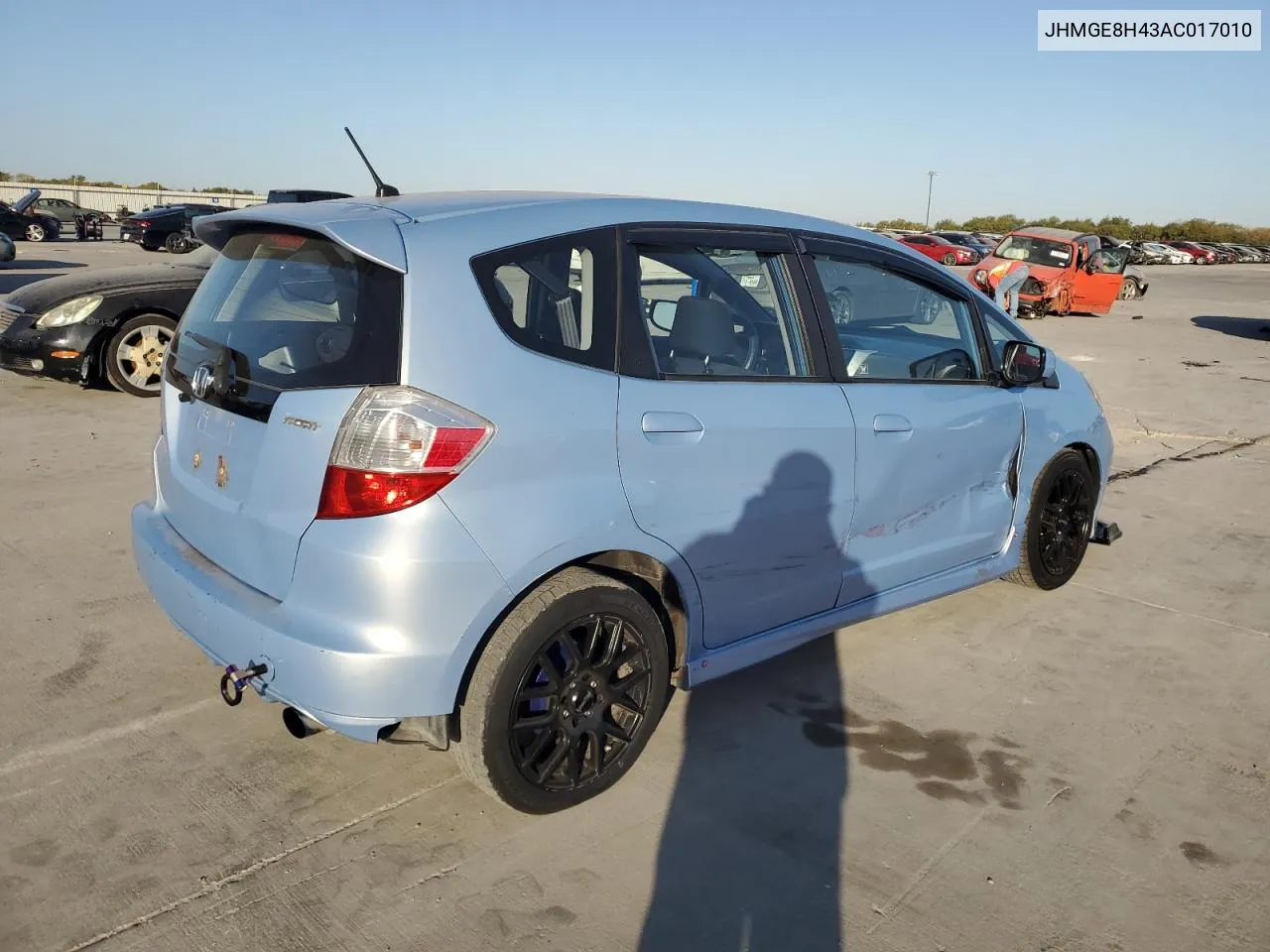 2010 Honda Fit Sport VIN: JHMGE8H43AC017010 Lot: 77199324